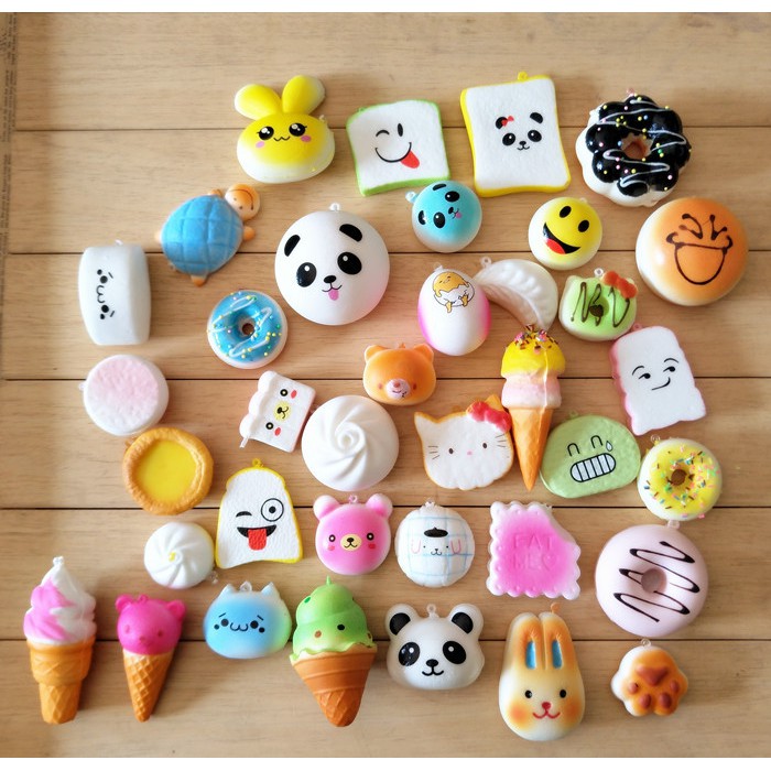 [Rẻ] Combo 10 Squishy kute , bóp cực đã [HN] [Giá Buôn]