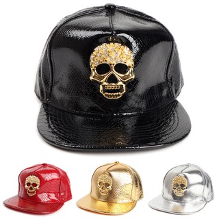 Nón lưỡi trai bằng da PU sành điệu phong cách Hip Hop cá tính cho nam