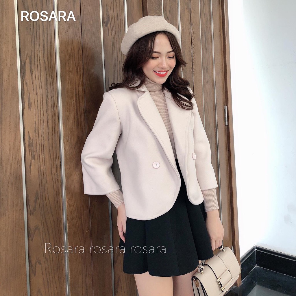 Áo dạ dáng ngắn Rosara AD51 | BigBuy360 - bigbuy360.vn