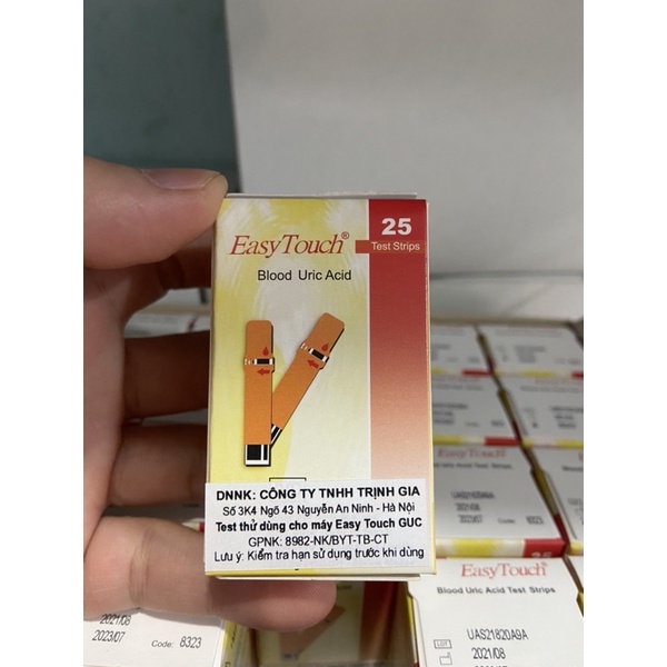 Que thử đường hoặc Mỡ máu hoặc Gout dùng cho máy Easy Touch ET322