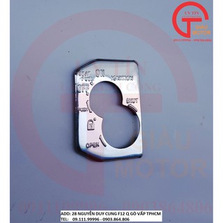 MIẾNG ỐP BẢO VỆ Ổ KHÓA CHO XE HONDA AIR BLADE VARIO MÀU BẠC
