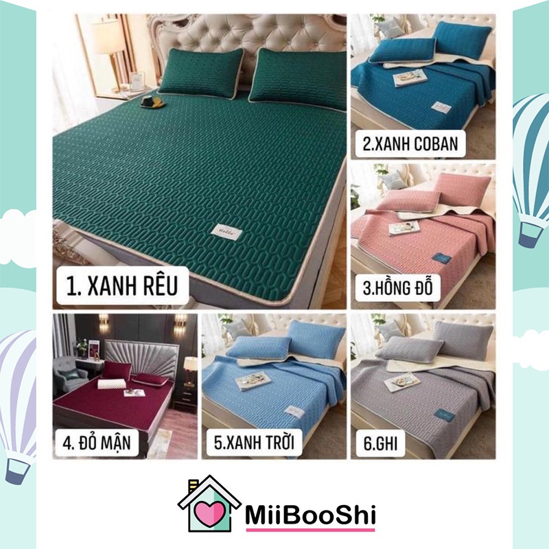 Set chiếu điều hòa cao su non Tencel Latex full bộ cao cấp MiibooShi D1.010.HO.M6