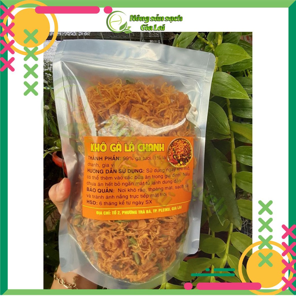 Khô gà lá chanh, khô ga ta ngon, hàng nhà làm chuẩn ngon Nguồn nguyên liệu sạch. Làm 100% từ thịt ức gà tươi | BigBuy360 - bigbuy360.vn