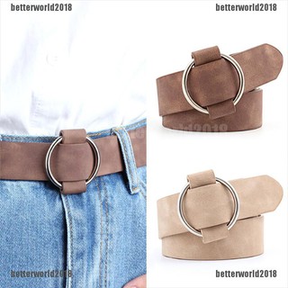 Thắt Lưng Khóa Tròn Kim Loại Phong Cách Vintage Cho Nữ