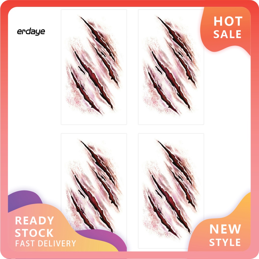 Miếng Dán Hình Vết Sẹo Giả Độc Đáo Cho Dịp Halloween