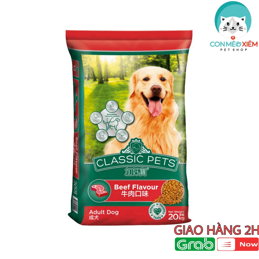 Thức Ăn Hạt Cho Chó Lớn Classic Pet Adult Beef 400g, Hạt Cho Chó Trưởng Thành Vị Bò | Thị Trấn Thú Cưng