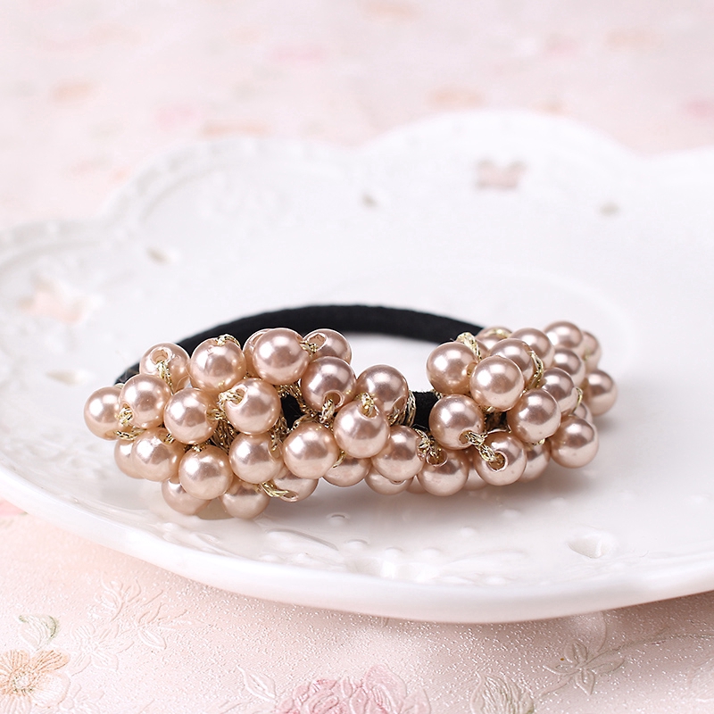 Dây cột tóc đính ngọc trai thời trang xinh xắn