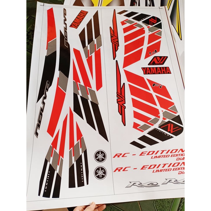 Tem rời nouvo 5 cánh chim đỏ trắng