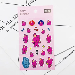Sticker nổi BT21 mới