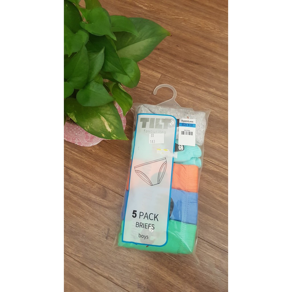 Set 5 Quần Lót Week-Day Cho Bé Trai (Size 8-10 tuổi) (Hàng Úc)