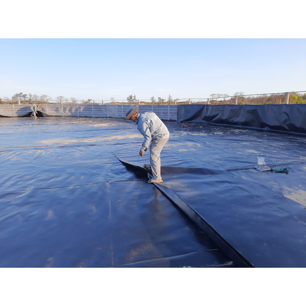 Bạt lót ao hồ HDPE 4m x 2m dày 0.5 bảo hành 5 năm