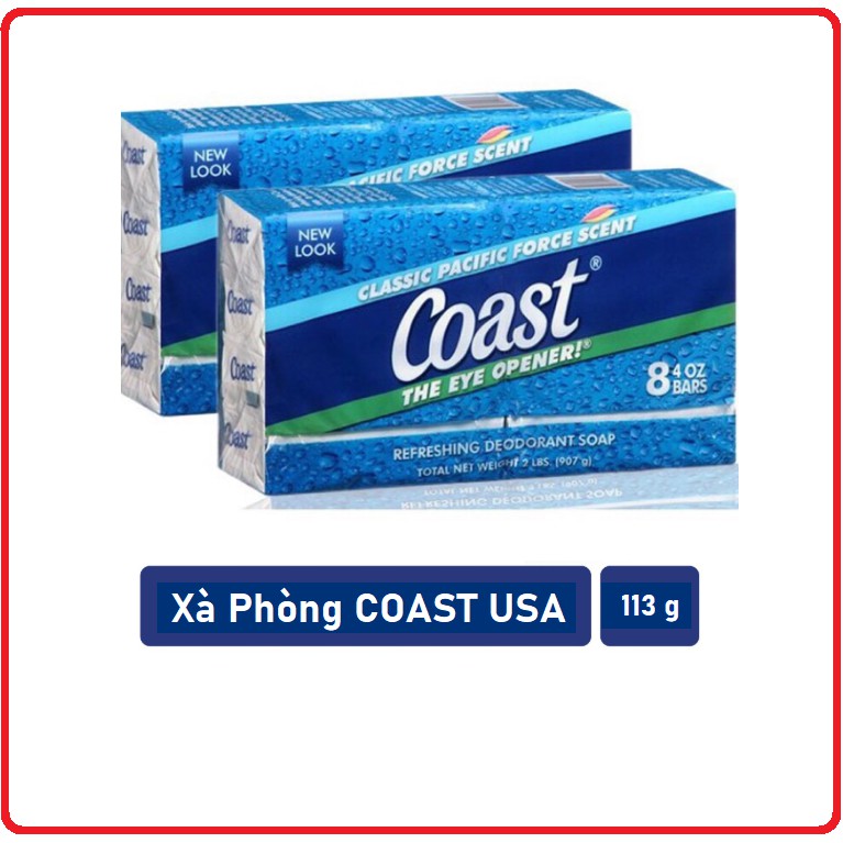 Xà Phòng Tắm Diệt Khuẩn COAST Cục 113g