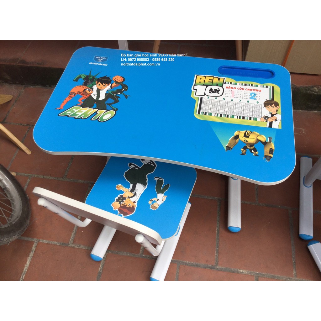 Bộ bàn học sinh hòa phát BHS29A-3 màu xanh | BigBuy360 - bigbuy360.vn