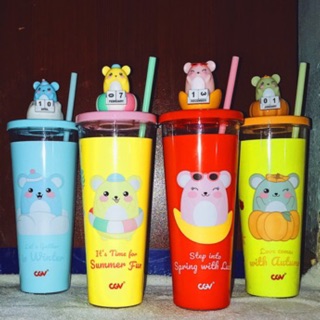 LY CANH TÝ 2020 (KÈM ỐNG HÚT CÙNG MÀU)