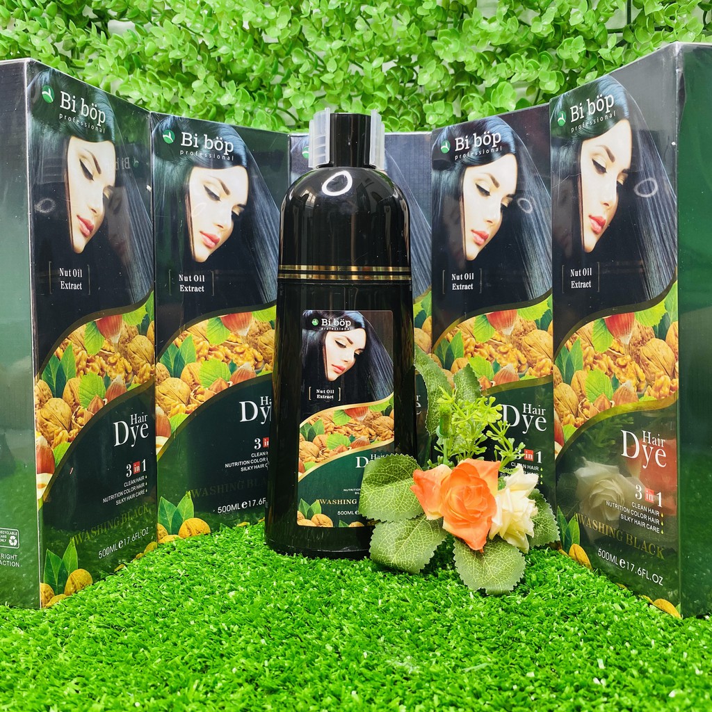 Dầu gội nhuộm phủ bạc đen (nâu) Nhật Bản | BigBuy360 - bigbuy360.vn