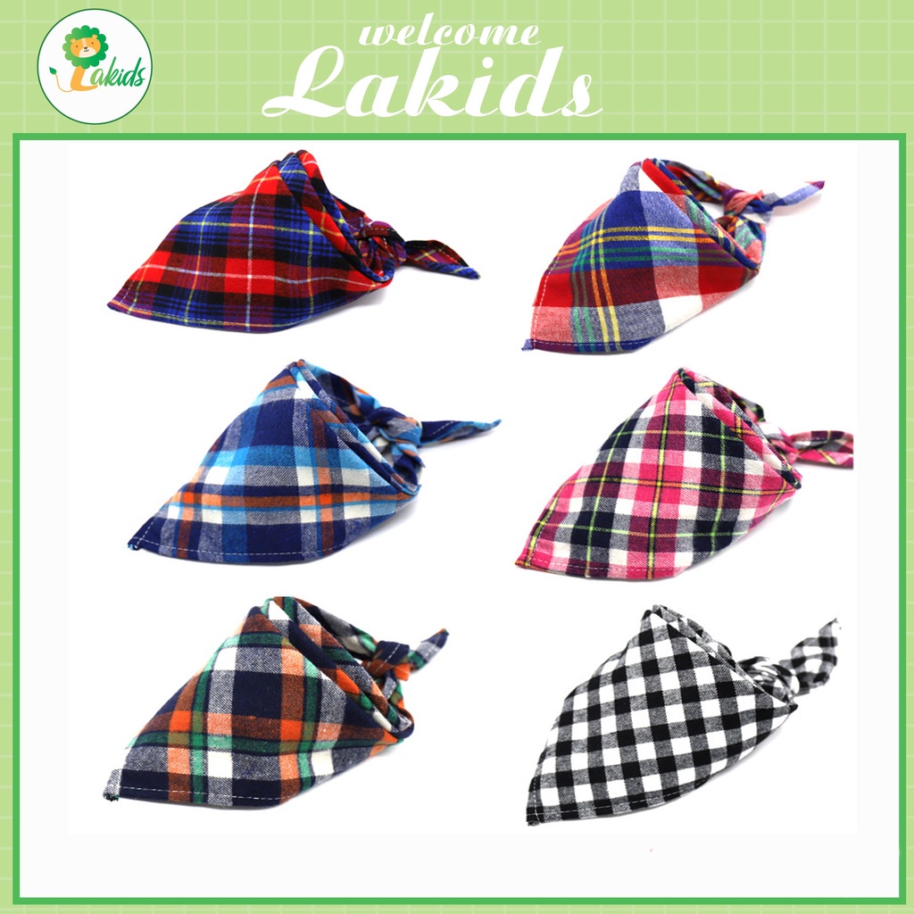 Khăn yếm tam giác Scotch vải flannel cotton thời trang cho bé LAKIDS