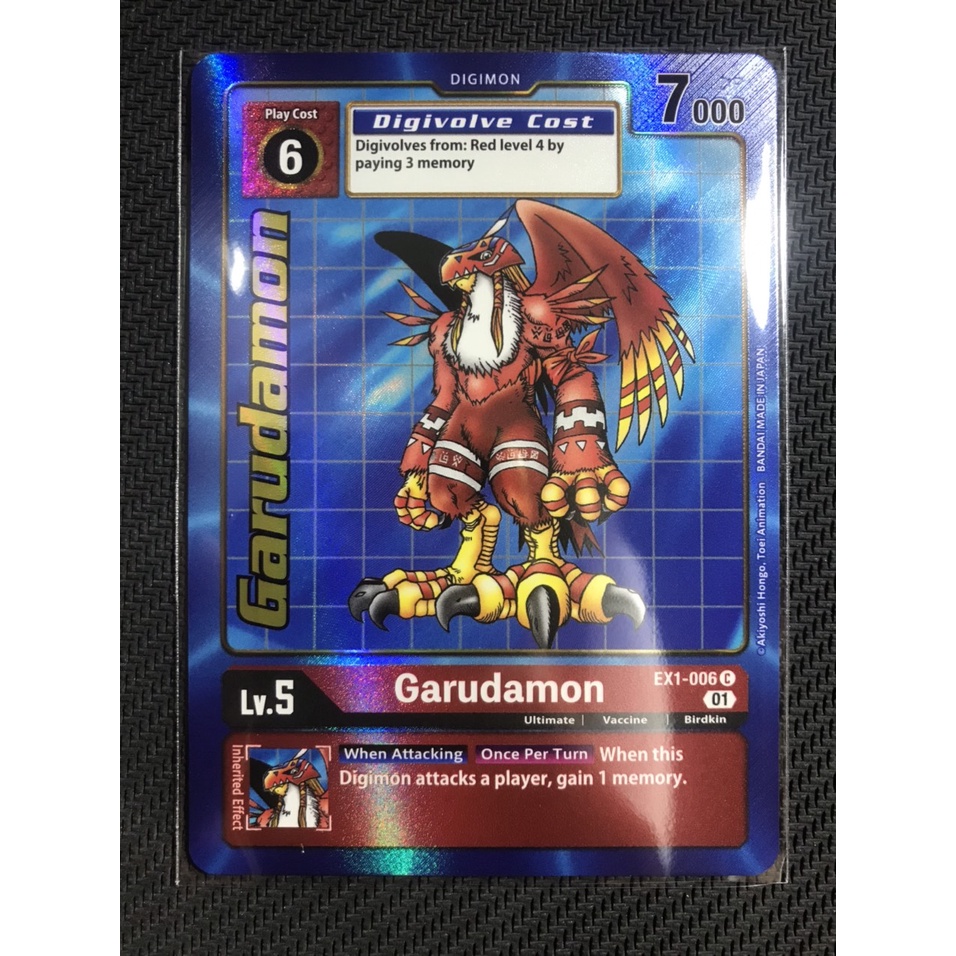 Thẻ bài Digimon EX1-006 Garudamon  - Common