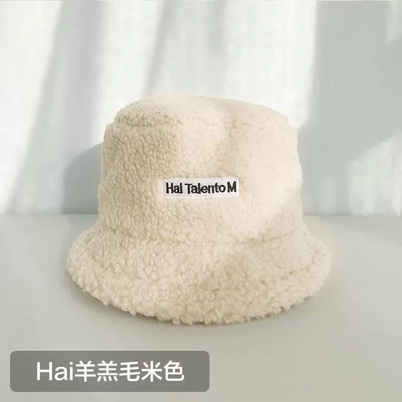 [Hàng loại 1] Mũ bucket lông cừu cao cấp phong cách Hàn Quốc