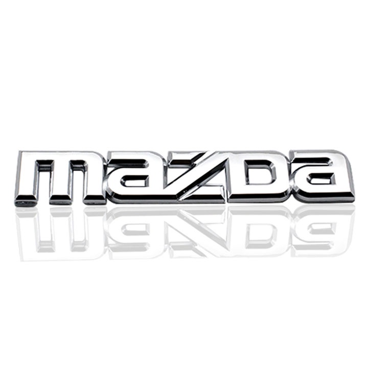 Tem logo chữ nổi MAZDA dán đuôi xe 14.2*2.5CM   Tem chữ nổi chữ MAZDA làm từ chất liệu nhựa ABS mạ nước bạc bóng đẹp mắ