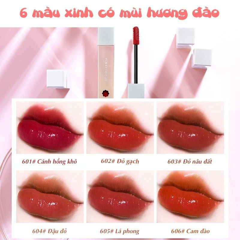 🍑 Son tint lì PinkyFocus hương đào - màu siêu xinh 🍑 Hàng có sẵn 🚛 FREESHIP | BigBuy360 - bigbuy360.vn