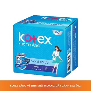 Băng vệ sinh Kotex dày cánh gói 8 miếng