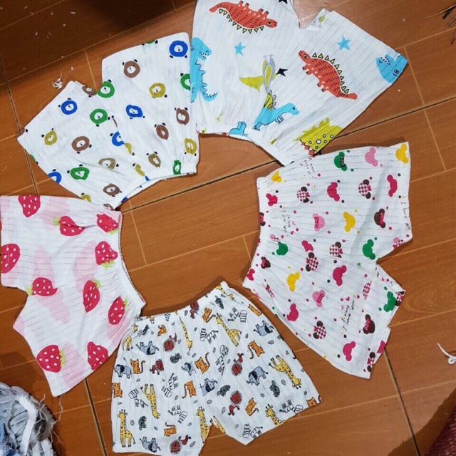Combo 10 quần cotton giấy