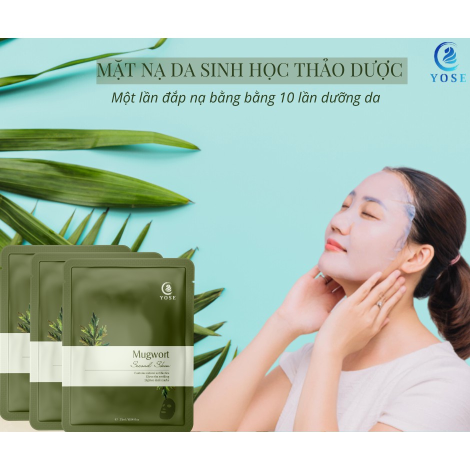 Mặt nạ da sinh học Coko Yose Mugwort - DỊU DA, CẤP NƯỚC, DƯỠNG ẨM, TRẮNG SÁNG