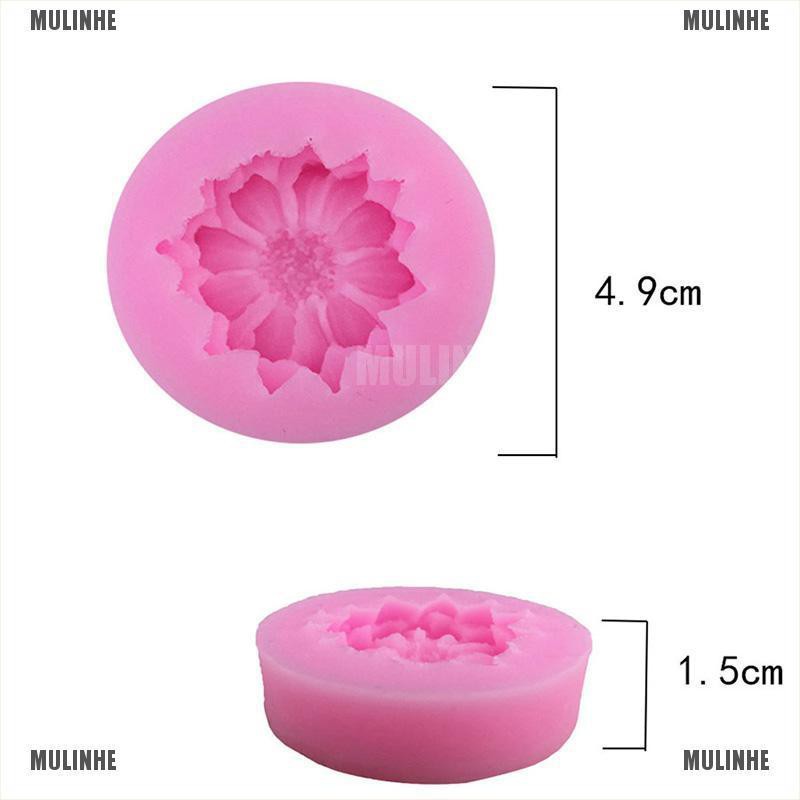 Khuôn Silicone Tạo Hình Hoa 3D Trang Trí Bánh