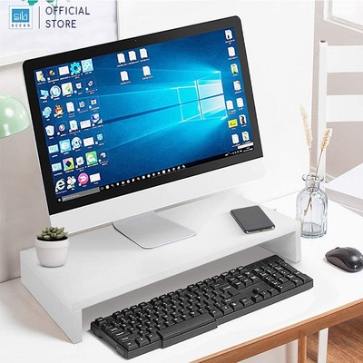 Kệ Màn Hình Để Bàn Làm Việc Đơn Giản SIB Decor KDB23, Gỗ Chống Ẩm Chuẩn An Toàn Carb P2/E1