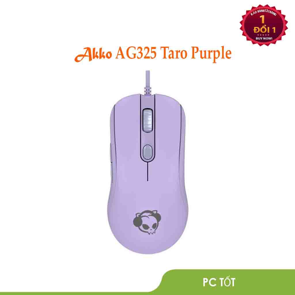 Chuột gaming Akko AG325 Taro Purple - Bảo hành chí hãng 1 đổi 1