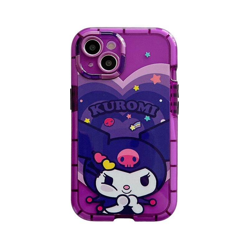 Ốp Điện Thoại Họa Tiết Kuromi and Melody Dễ Thương Thời Trang Chống Sốc