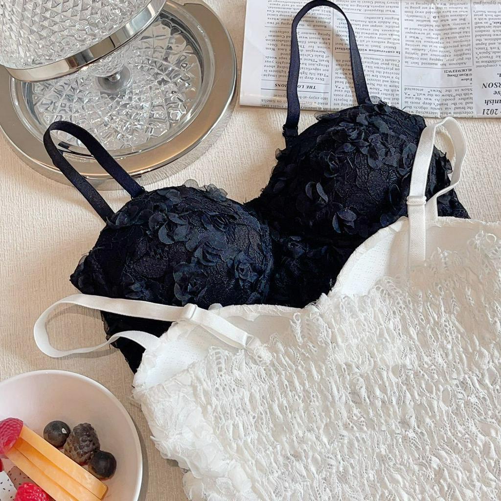 Áo 2 dây ren hoa cao cấp - Áo bra nữ mút mỏng cúp ngực quyến rũ ZANABRA B1905