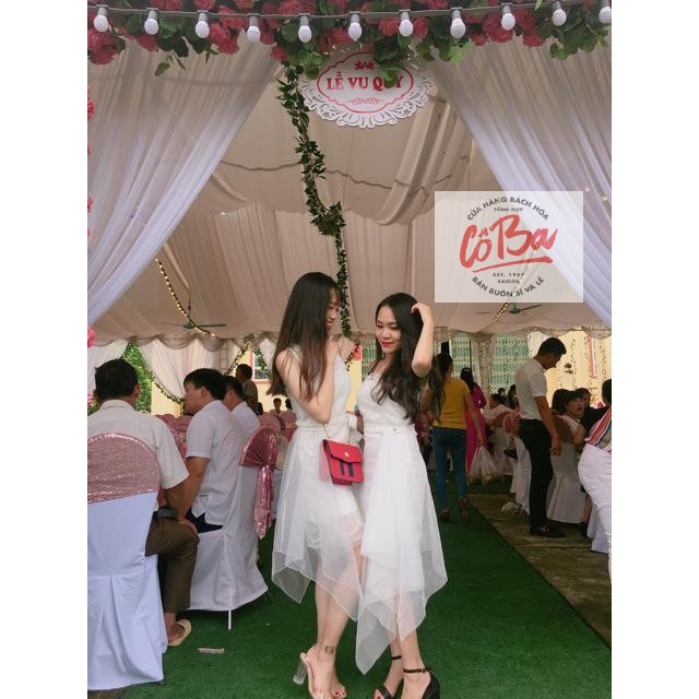 Đầm dự tiệc ren phối lưới sang trọng | BigBuy360 - bigbuy360.vn