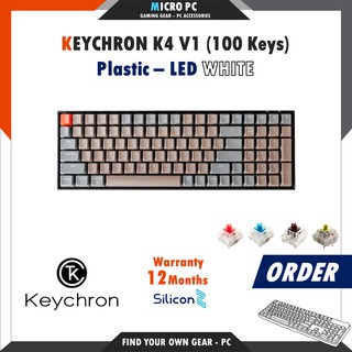 [ORDER] Bàn Phím Cơ Keychron K4 (V1 / V2) - Hàng chính hãng SiliconZ BH 12 Tháng