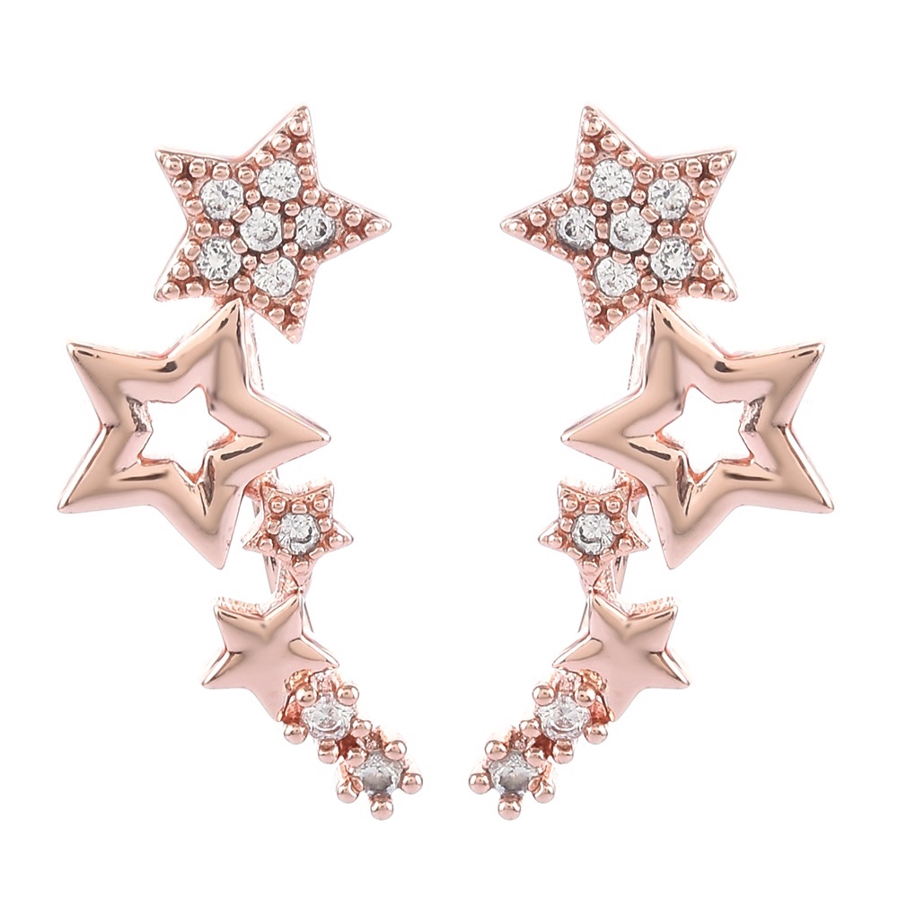 Khuyên Tai Hình Ngôi Sao Đính Đá Nhân Tạo Thời Trang