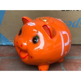 Heo đất tiết kiệm / lợn đất tiết kiệm size 21*19*19cm chữ Pi Lộc giao ngẫu nhiên
