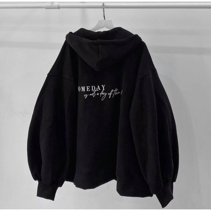 [SIEU SALE] Khoác nỉ chữ nghiêng dày dặn unisex ulazangg full hai màu (kèm ảnh thật) | BigBuy360 - bigbuy360.vn