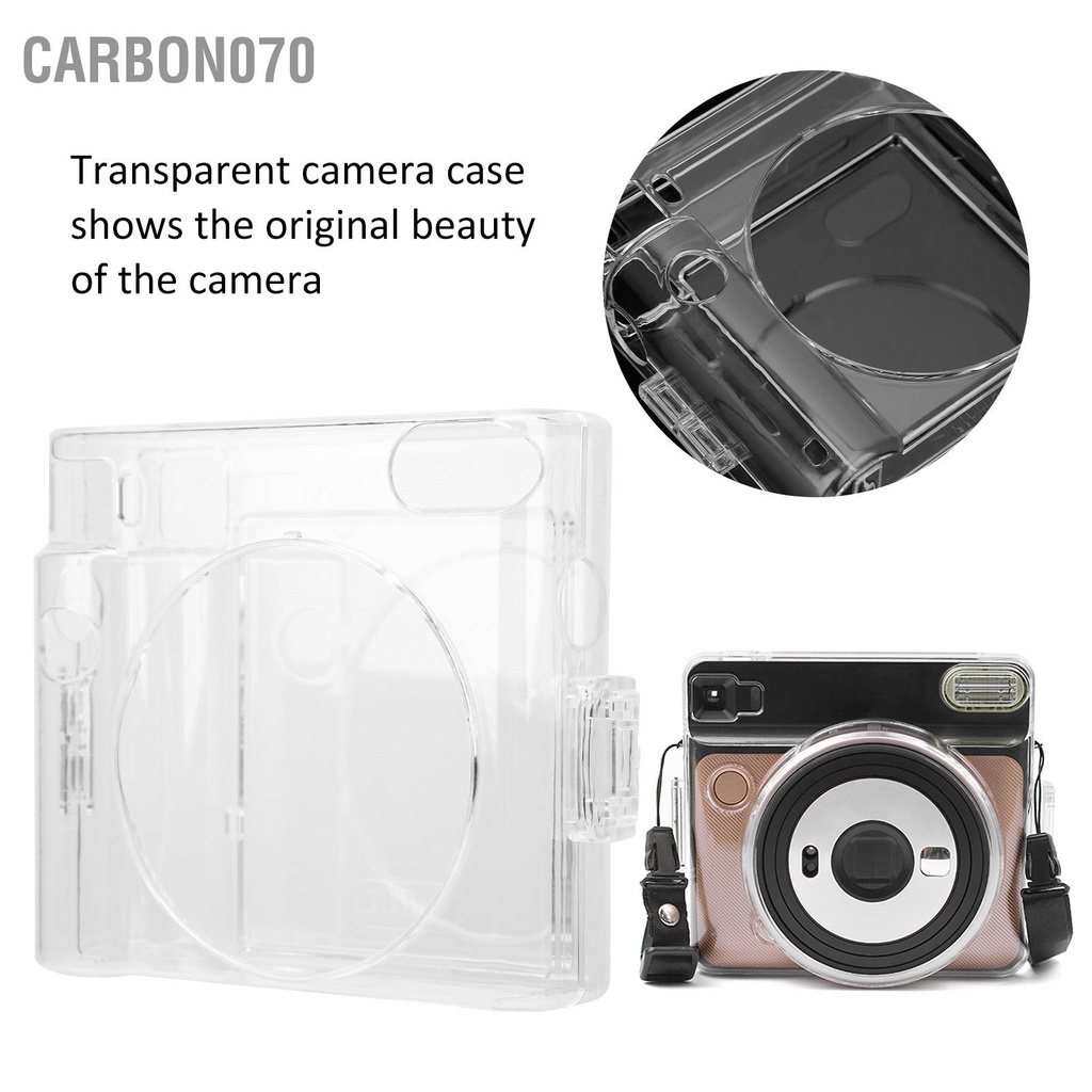 🌟Hàng Sẵn Vỏ Bảo Vệ Trong Suốt Chống Trầy Chống Sốc Cho Máy Ảnh Fujifilm Instax SQUARE SQ1 Có dây đeo vai