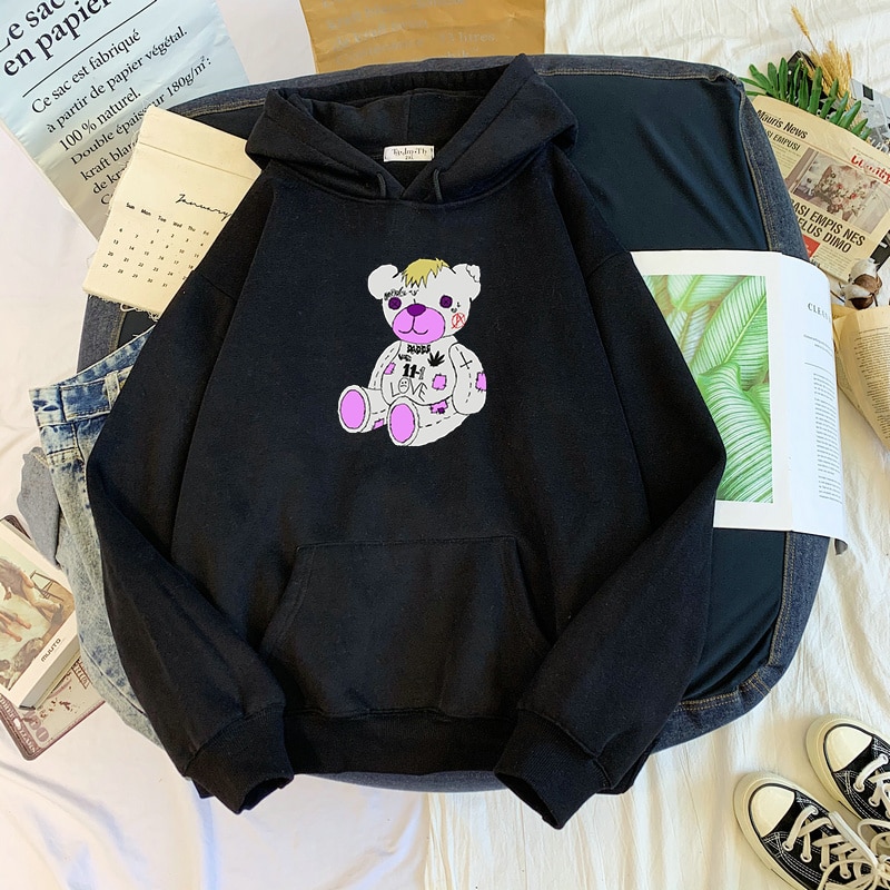 Áo hoodie chui đầu có mũ trùm đầu in chữ Dropship Lil Peep cho nam và nữ