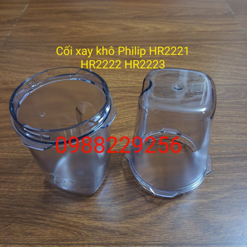 Phụ kiện cối xay sinh tố, cối xay khô chính hãng Philip HR2221/ HR2223/ HR2222