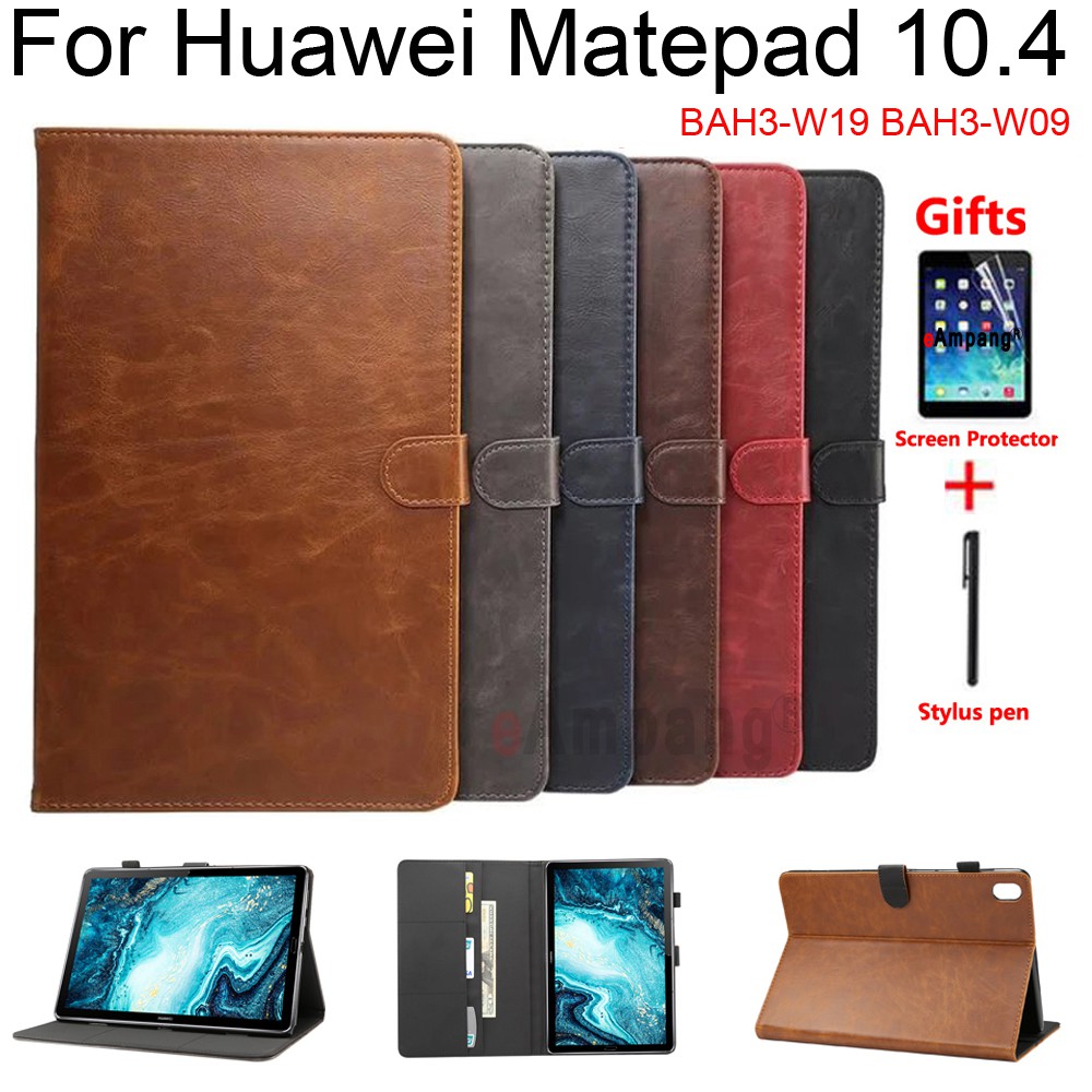 Bao da máy tính bảng nắp lật có chế độ đánh thức chống sốc cho Huawei Matepad 10.4 BAH3-W09 BAH3-W19 BAH3-AL00