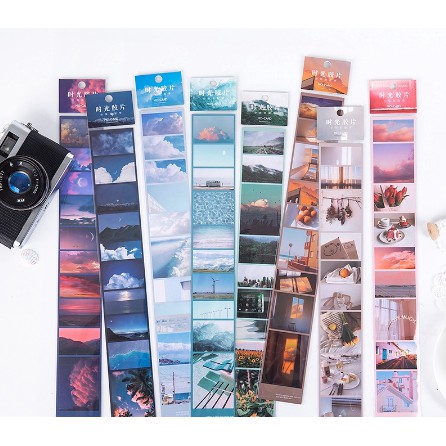 Washi Tape Film Cuộn Băng Keo Dán Sticker DIY Trang Trí Họa Tiết Nhiều