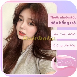  Thuốc nhuộm màu Nâu hồng trà màu nhuộm tóc Nâu hồng trà loại cao cấp bền màu giữ tóc chống hư tổn 