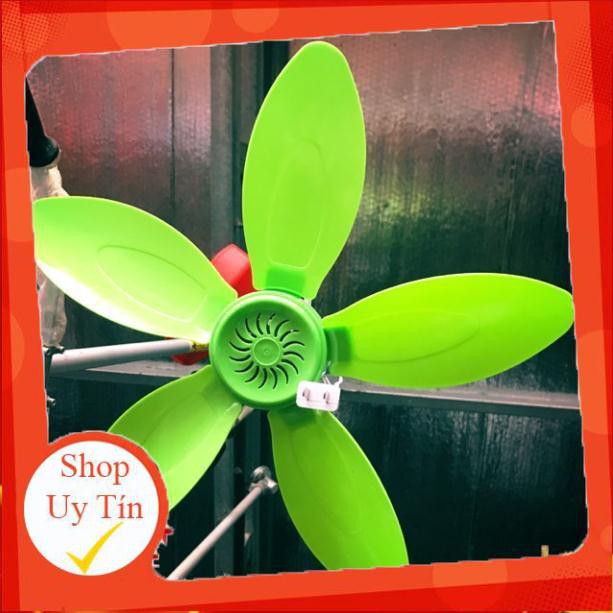 Quạt trần mini sải cánh 42cm dây đồng sịn cực mát tiết kiệm điện