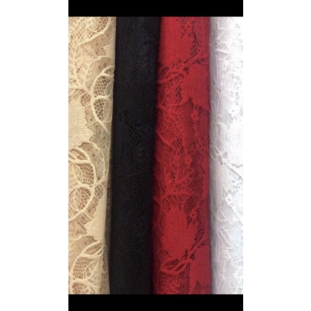 Vải ren lá nhung may đầm váy hàng cao cấp