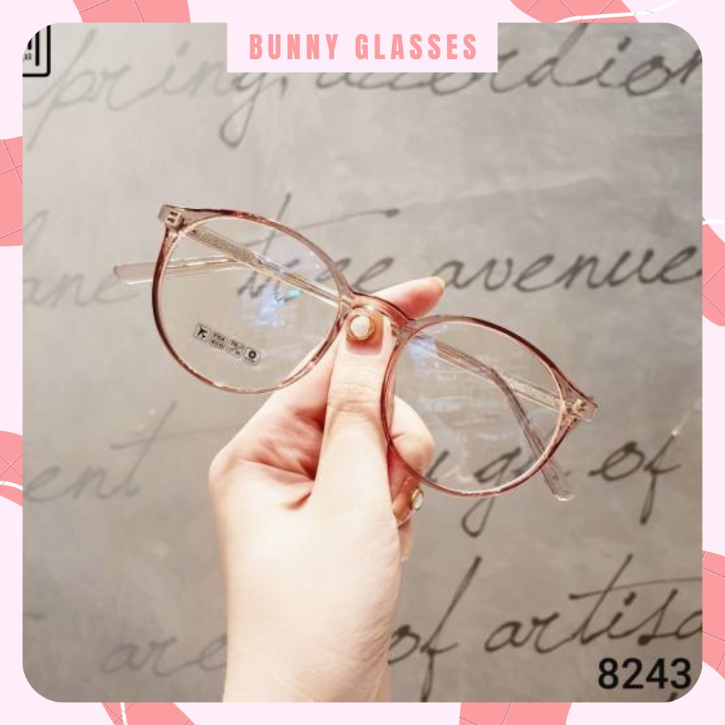 Kính Gọng Cận Siêu Dẻo dáng tròn 8243 full màu Kính Gọng Dẻo Bunny