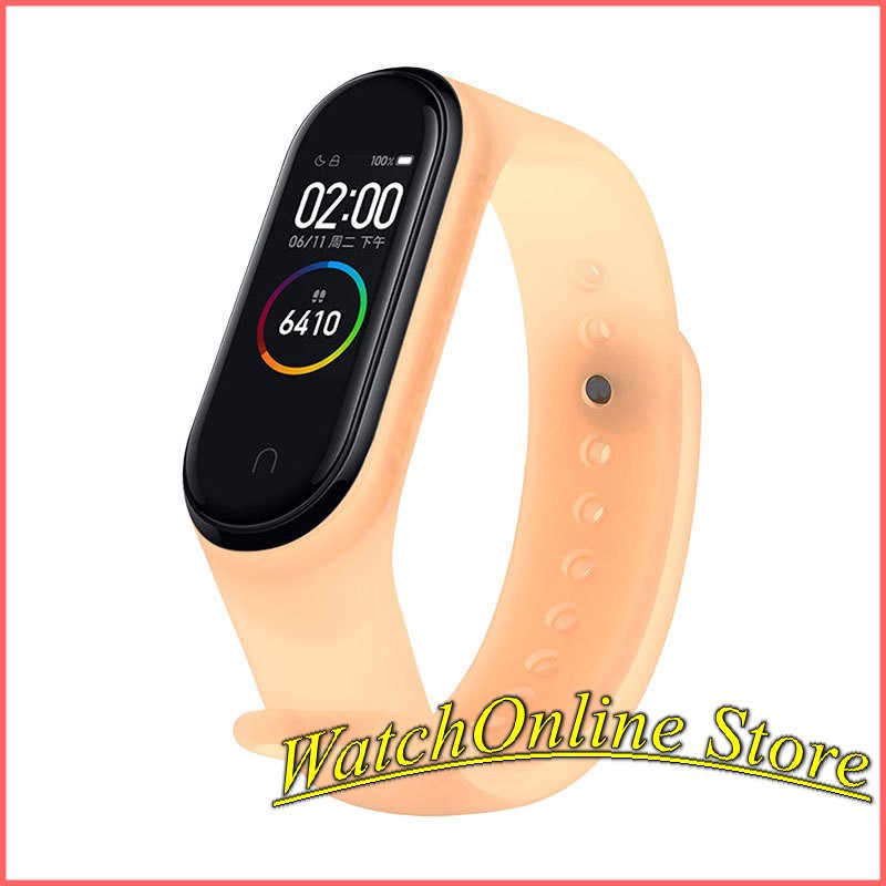 Dây đeo silicon trong suốt thay thế dành cho Xiaomi miband 3 miband 4