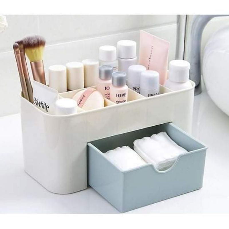 Kệ Đựng Mỹ Phẩm Để Bàn Nhựa ( Tặng Kèm 1 Tấm Sticker Trang Trí ) | BigBuy360 - bigbuy360.vn