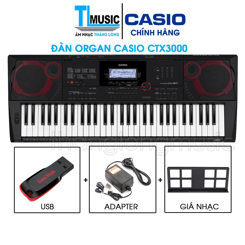 [Chính Hãng] Casio CTX-3000 - Đàn Organ (Keyboard) 61 Phím Casio CTX 3000