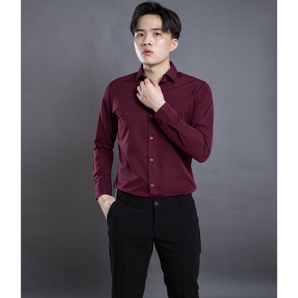 [Mã FAMALLT5 giảm 15% đơn 150K] Áo sơ mi nam trơn cao cấp LADOS-665, co giãn tốt, chống nhăn cực tốt | BigBuy360 - bigbuy360.vn